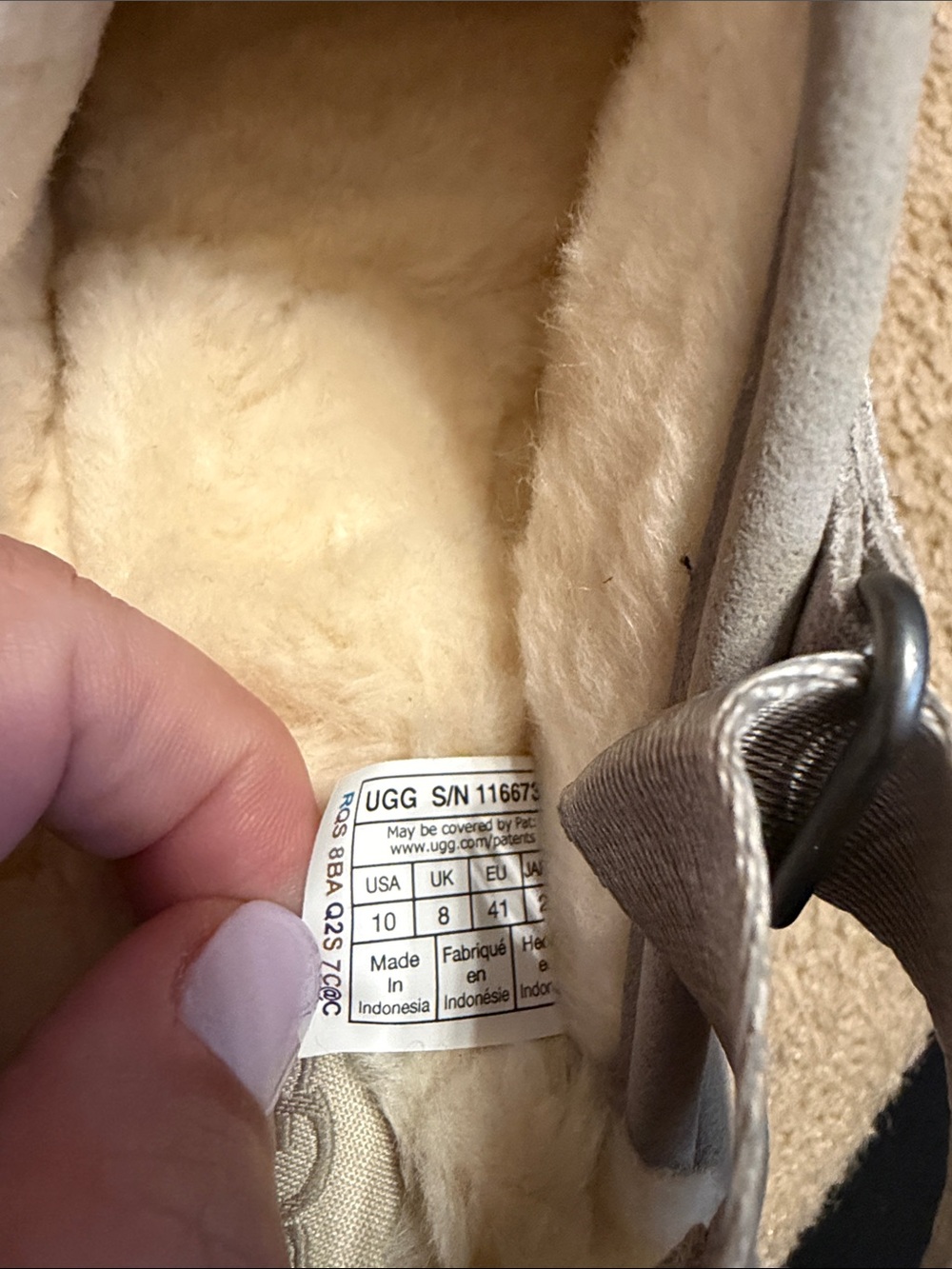 UGG Lanah Clog Platform in Cobble Grey - NEW - Picture 8 of 11